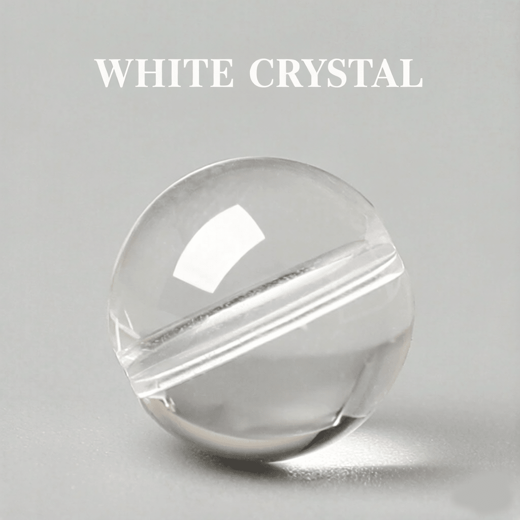 Sunday Fate Natural High Clarity Clear Quartz Bead for Energy Amplification and Purification