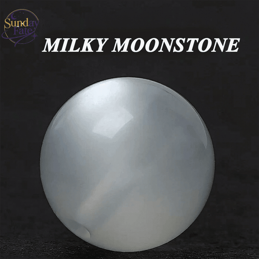 Sunday Fate Natural Milky Moonstone Bead for Divine Serenity and Peace