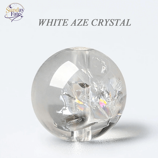 Sunday Fate Natural High-Vibration White Azeztulite Crystal with Pure Milky Translucency for Spiritual Awakening and Light Body Activation