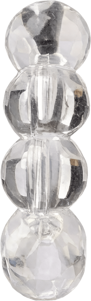 Sunday Fate Natural High Clarity Clear Quartz Hoop for Energy Purification and Smooth Life Flow