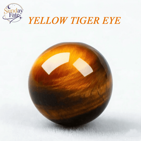 Sunday Fate Natural Yellow Tiger's Eye Bead for Courage and Confidence